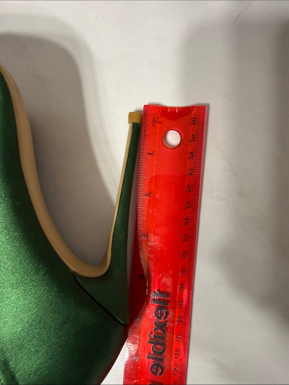 Stiletto Pumps - Green Satin - Picture 4 of 4